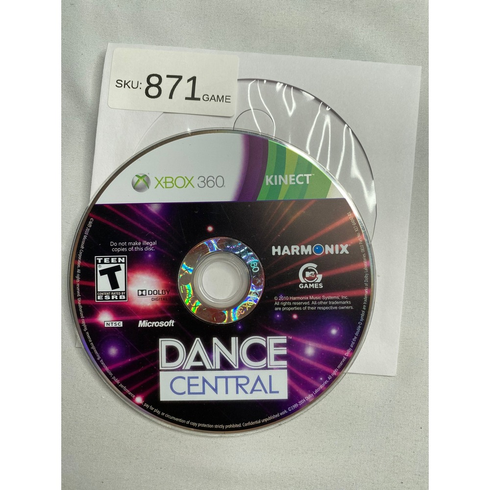 Dance Central Xbox 360 Kinect Harmonix